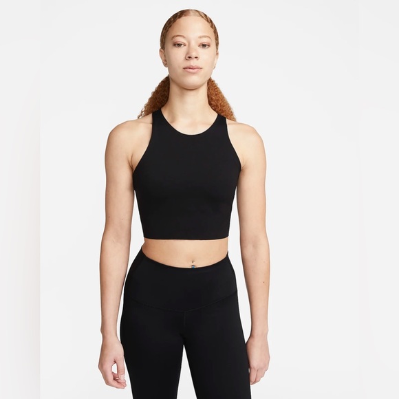 NIKE Women's Yoga Dri-FIT Luxe Cropped Tank Top - Picture 2 of 8